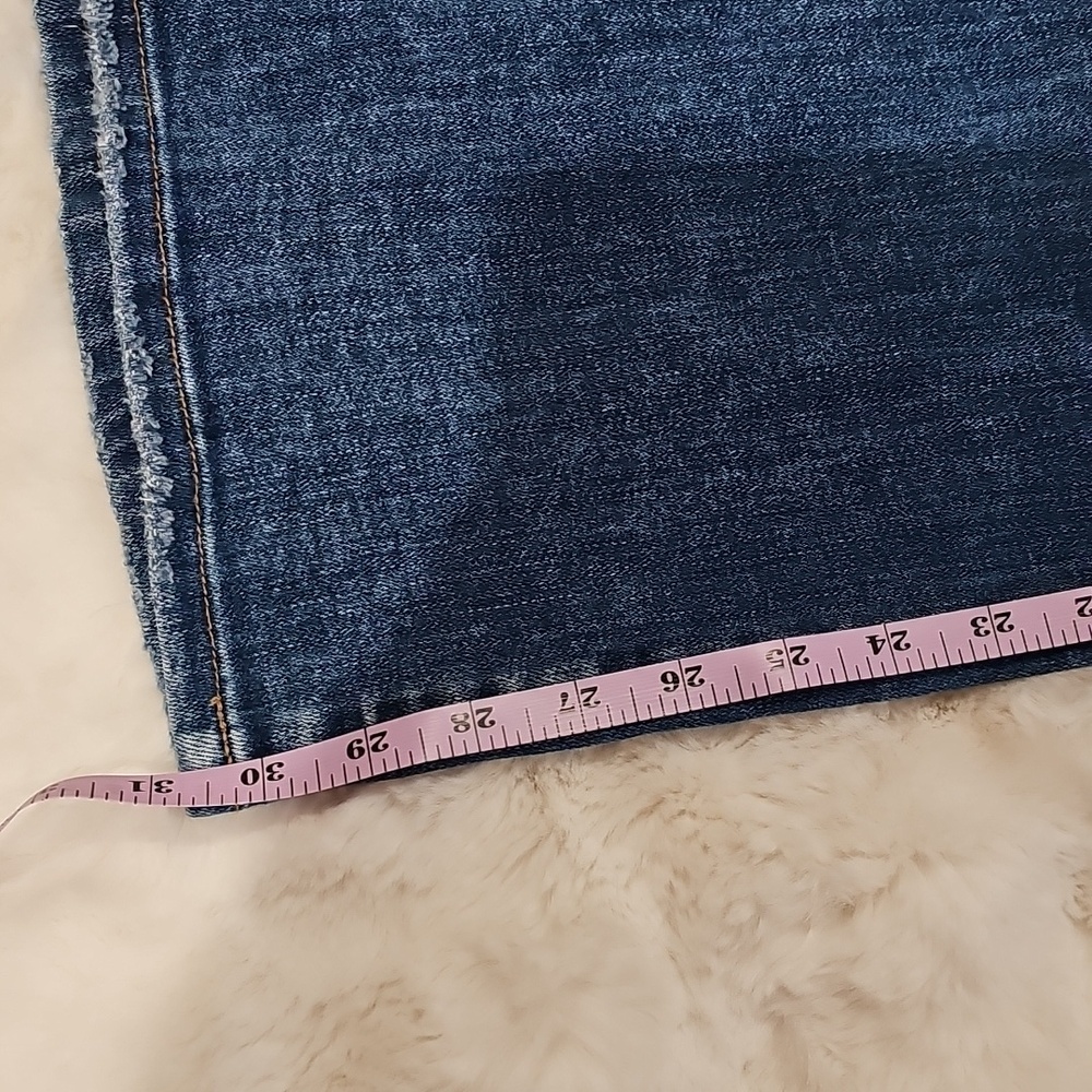 Vervet Blue Wide Leg Jeans High Rise Flare Denim Medium Wash - Picture 5 of 10